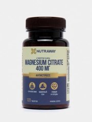 Добавка к пище Nutraway Магний цитрат, 400 мг, 90/120 таблеток