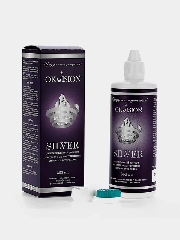 Раствор для линз OKVision SILVER, 360 мл