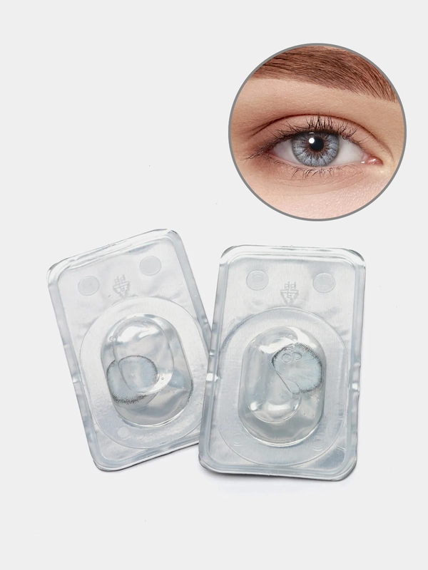 Цветные контактные линзы Illusion Geo Diamond, 2 штуки, 1 месяц, 8,6