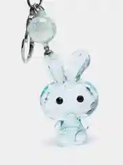 Голубой брелок для ключей женский "Кролик"