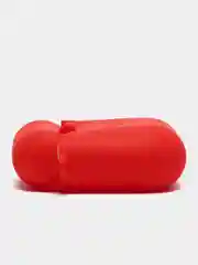 Красный силиконовый чехол для Airpods 1/2, с карабином