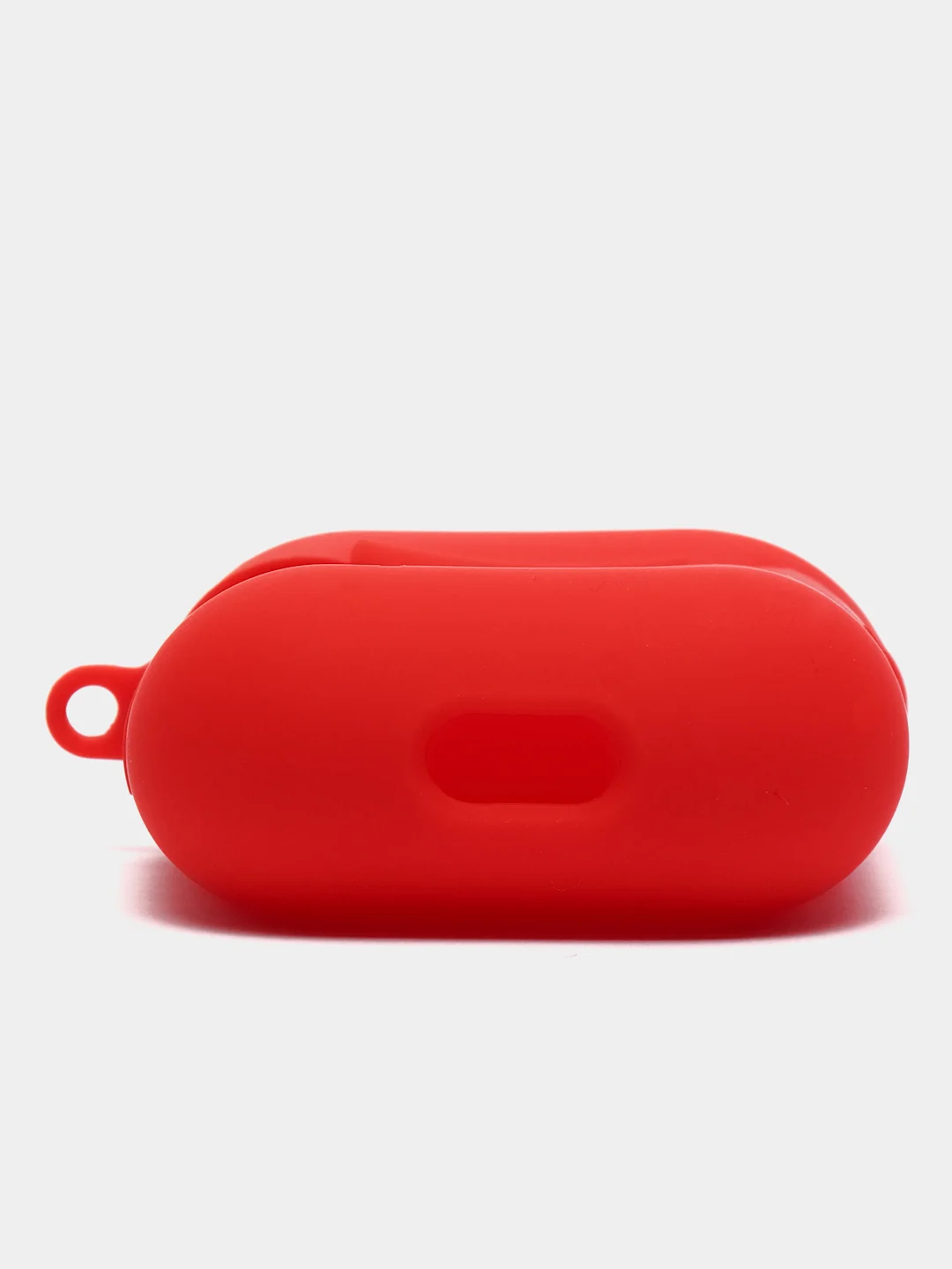 Красный силиконовый чехол для Airpods 1/2, с карабином