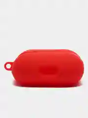 Красный силиконовый чехол для Airpods 1/2, с карабином