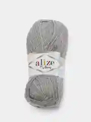 Серый меланж пряжа детская Alize (Ализе) My Baby, 5 штук, акрил, 50 г, 150 м