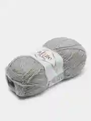 Серый меланж пряжа детская Alize (Ализе) My Baby, 5 штук, акрил, 50 г, 150 м