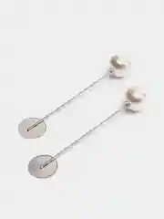 Серебряный основа для броши, с жемчужиной, 2шт, для создания украшений, брошь - булавка