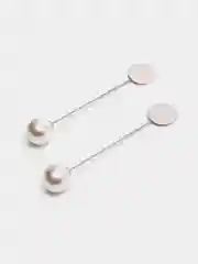 Серебряный основа для броши, с жемчужиной, 2шт, для создания украшений, брошь - булавка