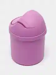 Фиолетовый контейнер для мусора настольный