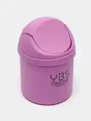 Фиолетовый контейнер для мусора настольный