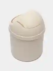 Белый контейнер для мусора настольный