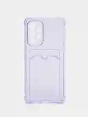 Фиолетовый чехол Samsung Galaxy A13 А23 А33 А53 А12 А22 А32 А52 S20 S21 FE S21 22, c карманом для карт