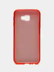 Красный силиконовый чехол на Samsung Galaxy J4 Plus, с блестками