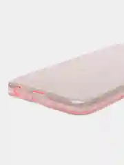 Розовый силиконовый чехол на Samsung Galaxy J4 Plus, с блестками