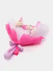 Лавандовый букет из мягких игрушек, ручной работы