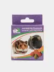 Минеральный камень "Пижон" для грызунов, фрукты, набор из 4 штук, 18г