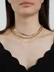 Золотой ожерелье с цепочкой