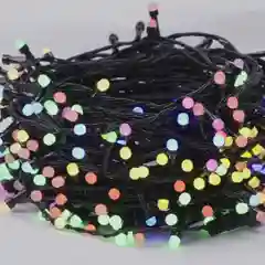 Синий уличная гирлянда-нить, LED, на черном проводе, 40 м