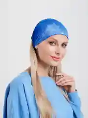 Бирюзовый женская повязка на голову широкая с принтом тай-дай