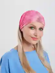 Бирюзовый женская повязка на голову широкая с принтом тай-дай