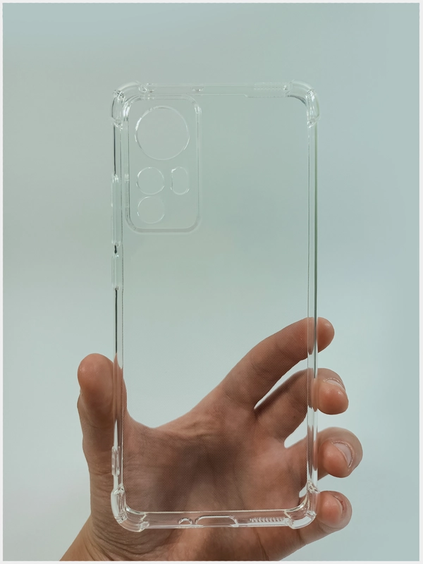 Чехол прозрачный для Xiaomi 12, Xiaomi 12X, с защитой углов и камеры