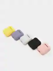 Серый меланж чехол для Apple AirPods 1/2 / Pro, 6 цветов, силиконовый