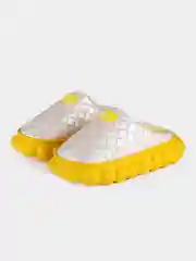 Желтый тапочки домашние, женские, на высокой подошве
