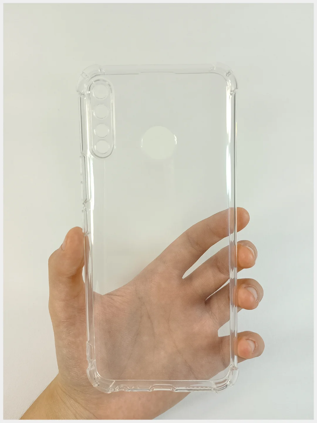 Чехол для Tecno Spark 4 прозрачный, с защитой углов и камеры
