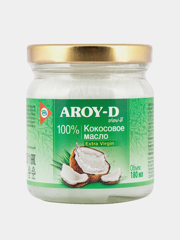 Кокосовое масло Aroy-D, 180 мл