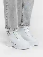 Белый ботинки женские, белые
