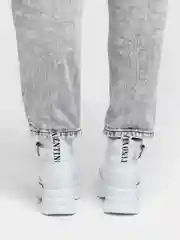 Белый ботинки женские, белые