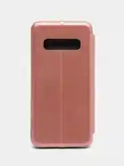 Розовый чехол книжка Samsung Galaxy S10, Самсунг Галакси С10