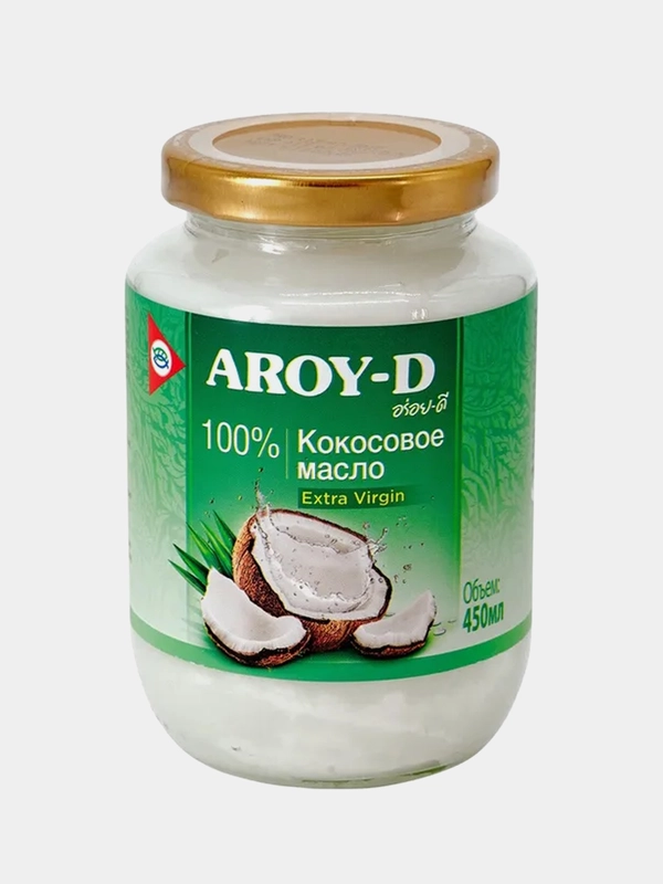 Кокосовое масло Aroy-D "100% Extra virgin", 450 мл