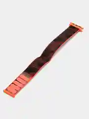 Оранжевый нейлоновый ремешок Apple Watch series 4 5 6 7, 38 40 41 42 44 45 49 мм браслет эппл ватч