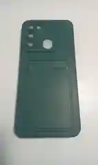 Тёмно-зелёный чехол TECNO SPARK 8C  / TECNO SPARK GO 2022 с защитой камеры, карман для пластиковой карты