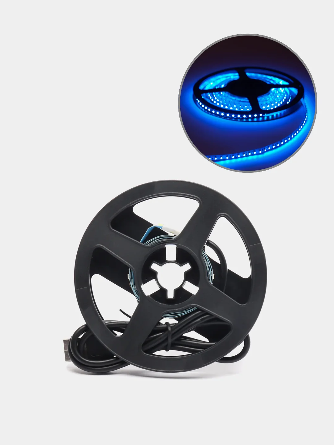 Синий лента светодиодная одноцветная, 12 V, USB, 3 цвета