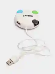 Perfeo USB-HUB 4 Port, PF-VI-H020, белый