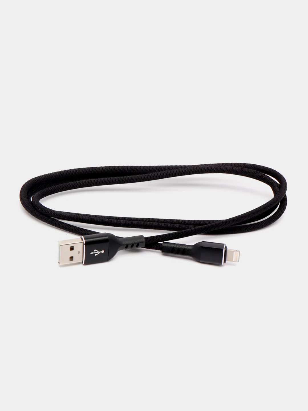 Кабель для iPhone PERFEO, USB - 8 PIN Lightning, черный, длина 1 м