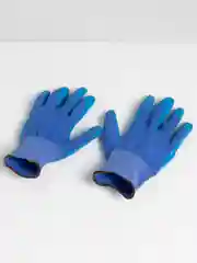 Перчатки нейлоновые, с рифленым покрытием