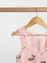 Розовый комплект х/б белья для девочек / майка и трусы для девочек