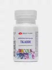 Краска по ткани ЗХК "Декола", акриловая, белая, 100 мл