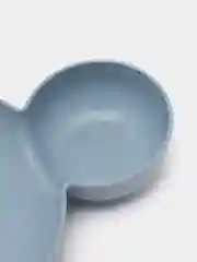Лазурный детская тарелка с секциями Микки Маус