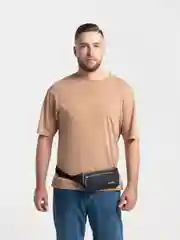 Черный сумка на пояс мужская, спортивная, полиэстер, 34 х 11, 2 дизайна