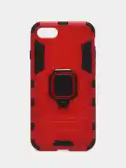 Красный чехол противоударный с кольцом и магнитом для iPhone 7 8 X XS XR 11 12 13 14 pro max айфон