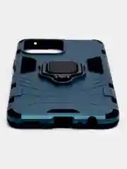 Синий меланж чехол противоударный на Honor X8, с кольцом-держателем