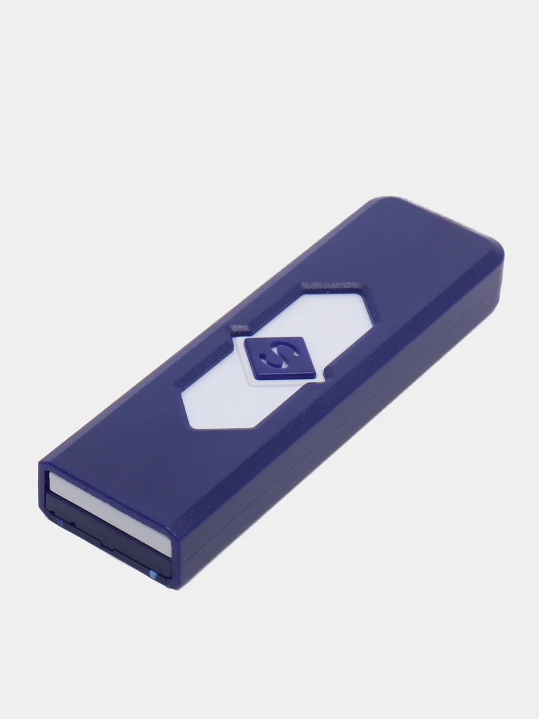 Синий электронная зажигалка USB, спиральная, ветрозащитная, без огня