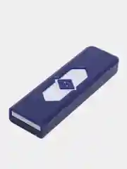 Синий электронная зажигалка USB, спиральная, ветрозащитная, без огня