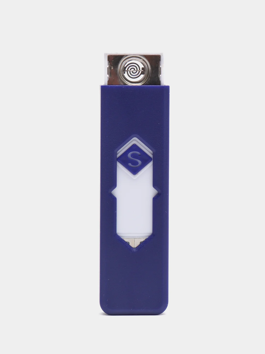 Синий электронная зажигалка USB, спиральная, ветрозащитная, без огня