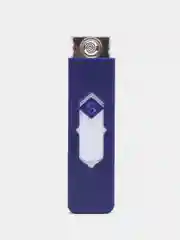 Синий электронная зажигалка USB, спиральная, ветрозащитная, без огня