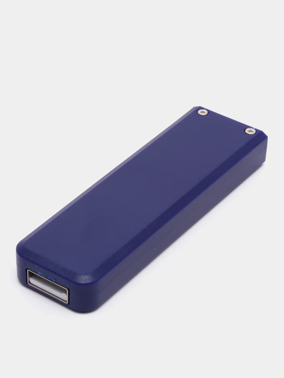 Синий электронная зажигалка USB, спиральная, ветрозащитная, без огня