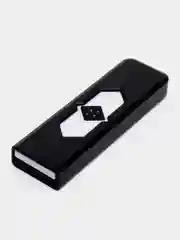 Черный электронная зажигалка USB, спиральная, ветрозащитная, без огня